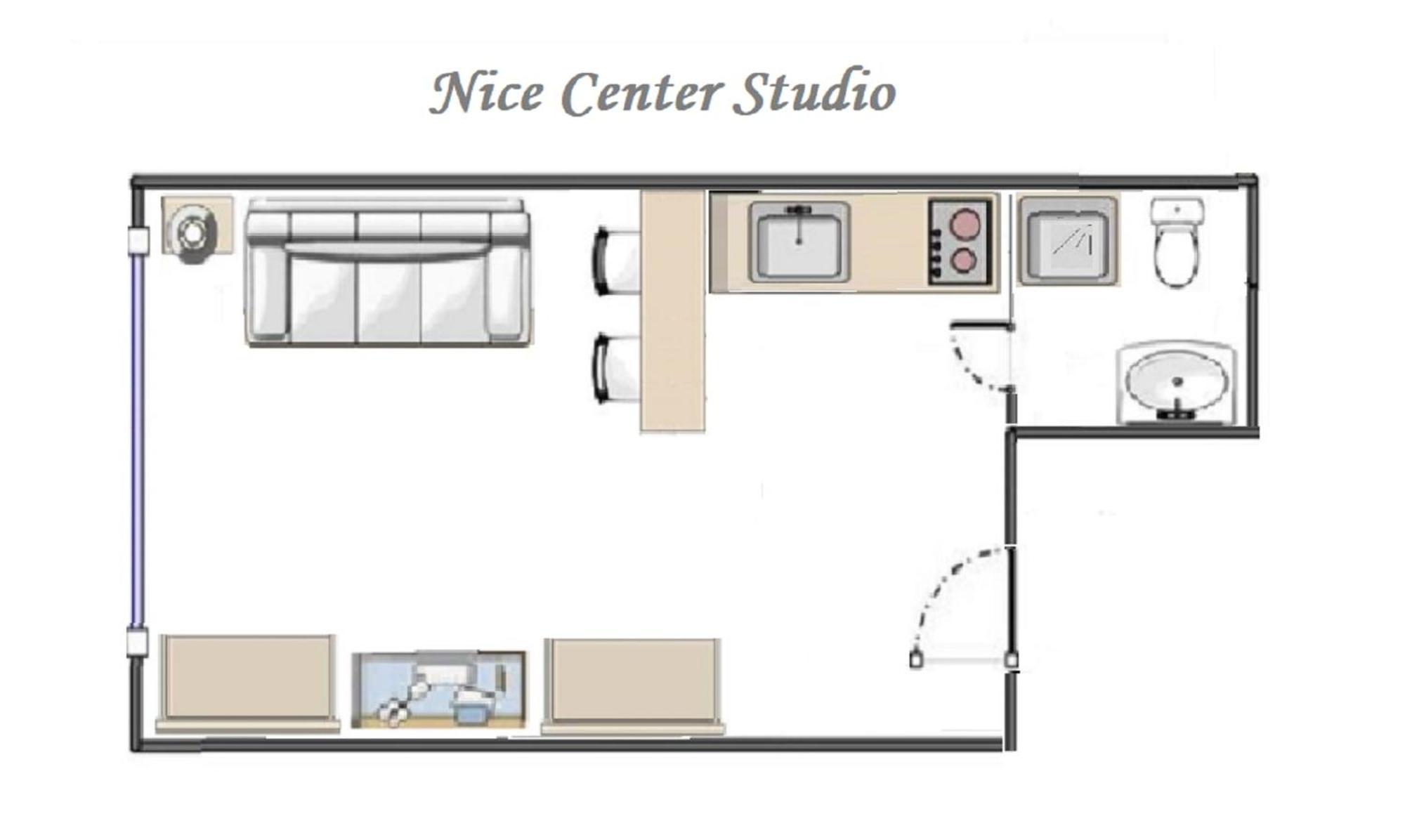 Nice Centre Flat - Modern, Quiet And Brand New חדר תמונה