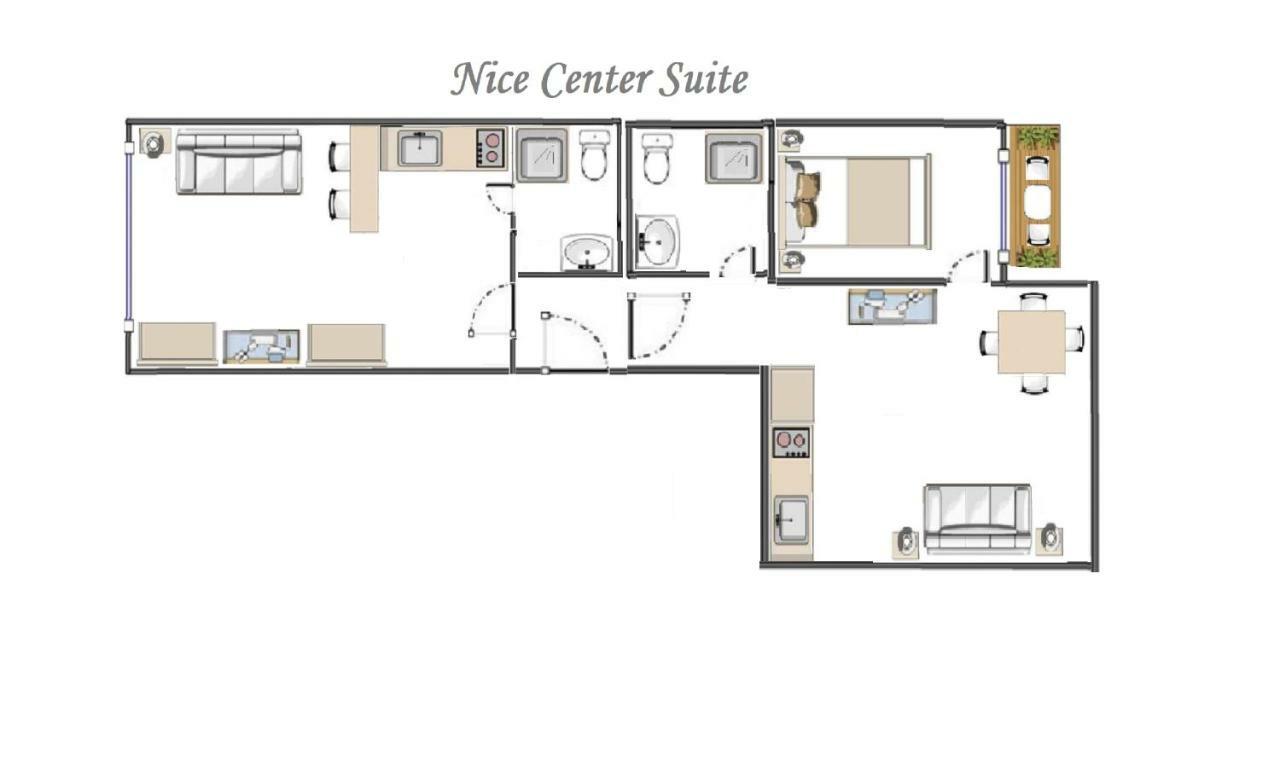 Nice Centre Flat - Modern, Quiet And Brand New מראה חיצוני תמונה